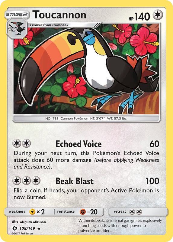 Toucannon 108/149 from SM Base Set