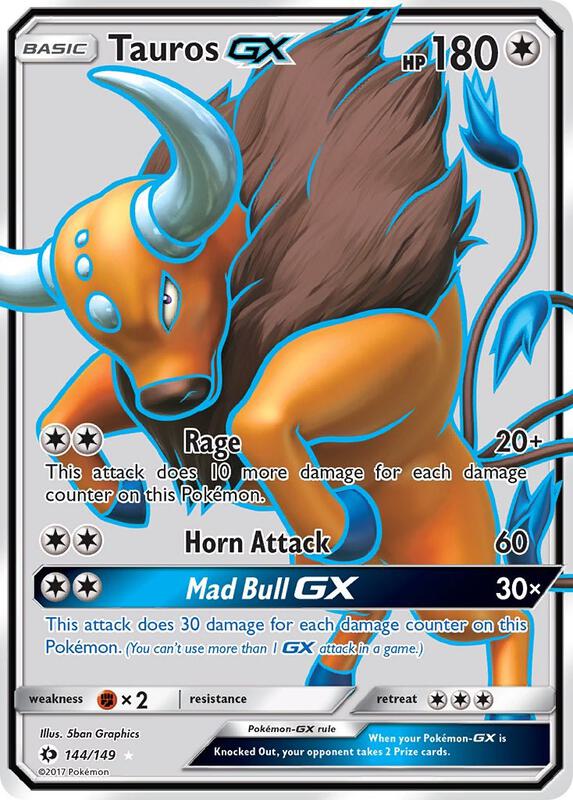 Tauros GX (Full Art) 144/149 from SM Base Set