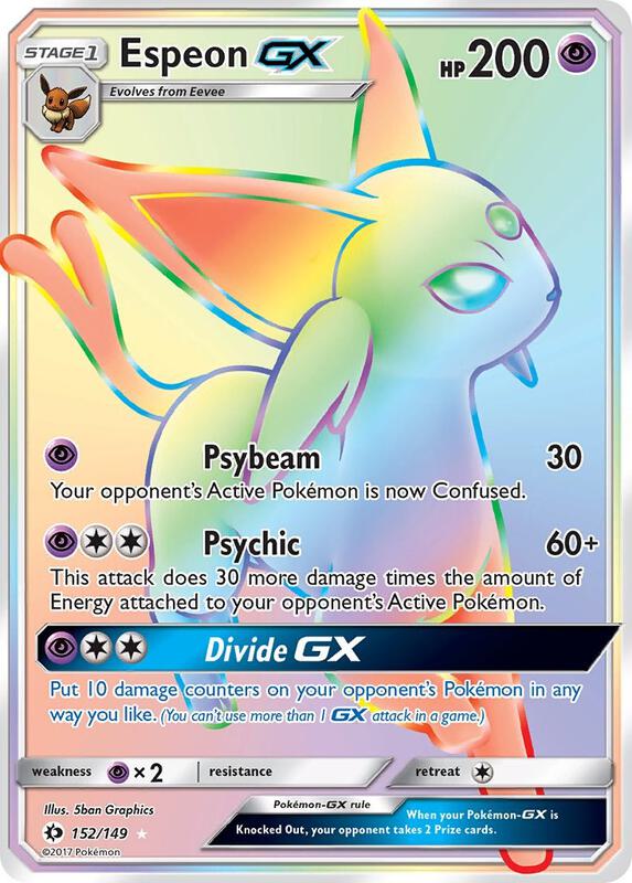 Espeon GX (Secret) 152/149 from SM Base Set