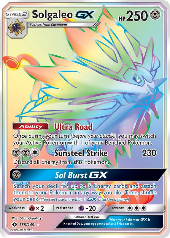 Solgaleo GX (Secret) 155/149 from SM Base Set