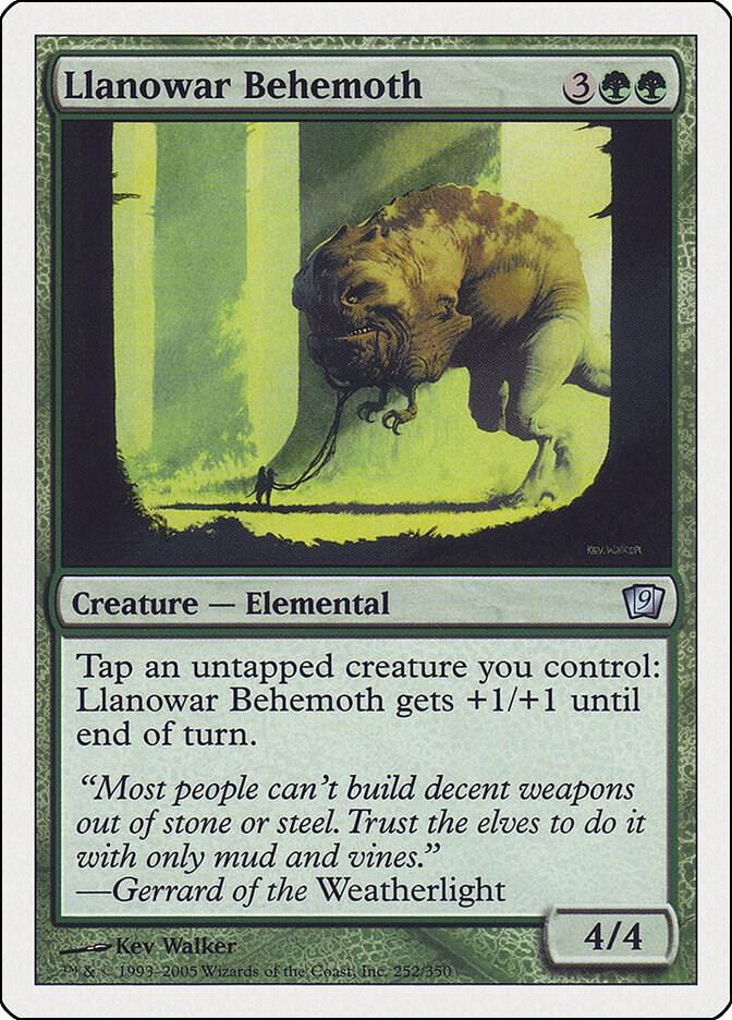 Llanowar Behemoth 252 card