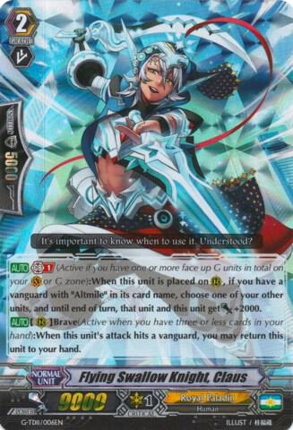Flying Swallow Knight, Claus (RRR Foil)