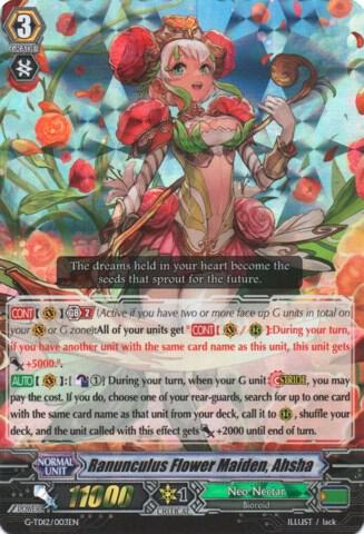 Ranunculus Flower Maiden, Ahsha (RRR Foil)