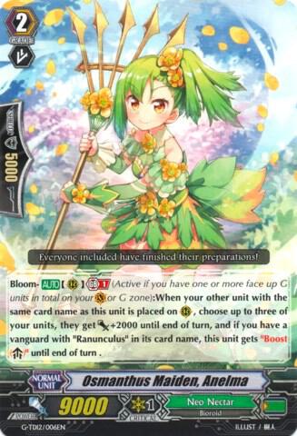 Osmanthus Maiden, Anelma