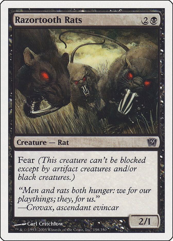 Razortooth Rats - 9th Edition - Magic: The Gathering - TCGplayer.com