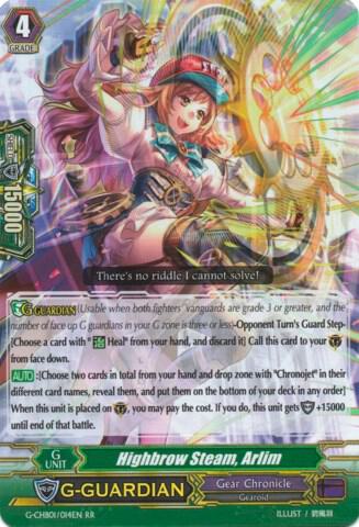 Highbrow Steam, Arlim
