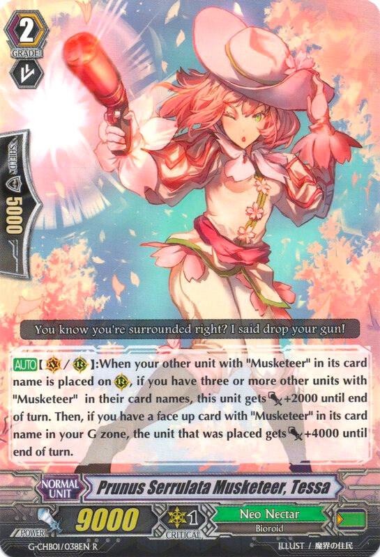 Prunus Serrulata Musketeer, Tessa - G-CHB01: TRY3 NEXT - Cardfight