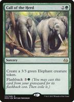 たむ!!!!!!MTG foil  Call of the herd Call of the Herd - Modern Masters 2017 - Magic: The