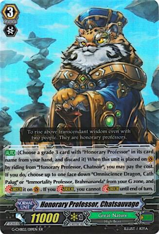 Honorary Professor, Chatsauvage