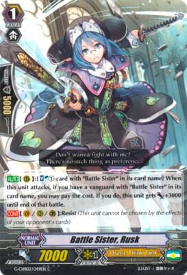 Battle Sister, Rusk