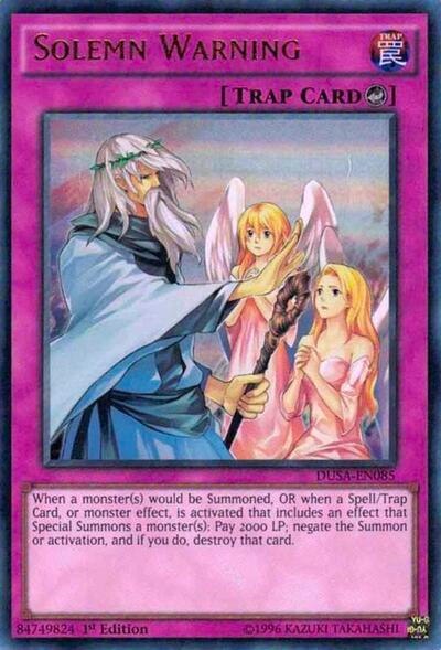 Solemn Warning