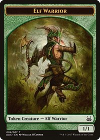 Elf Warrior Token - Duel Decks: Mind vs. Might - Magic: The Gathering card