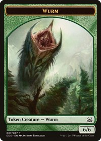 Wurm Token - Duel Decks: Mind vs. Might - Magic: The Gathering card