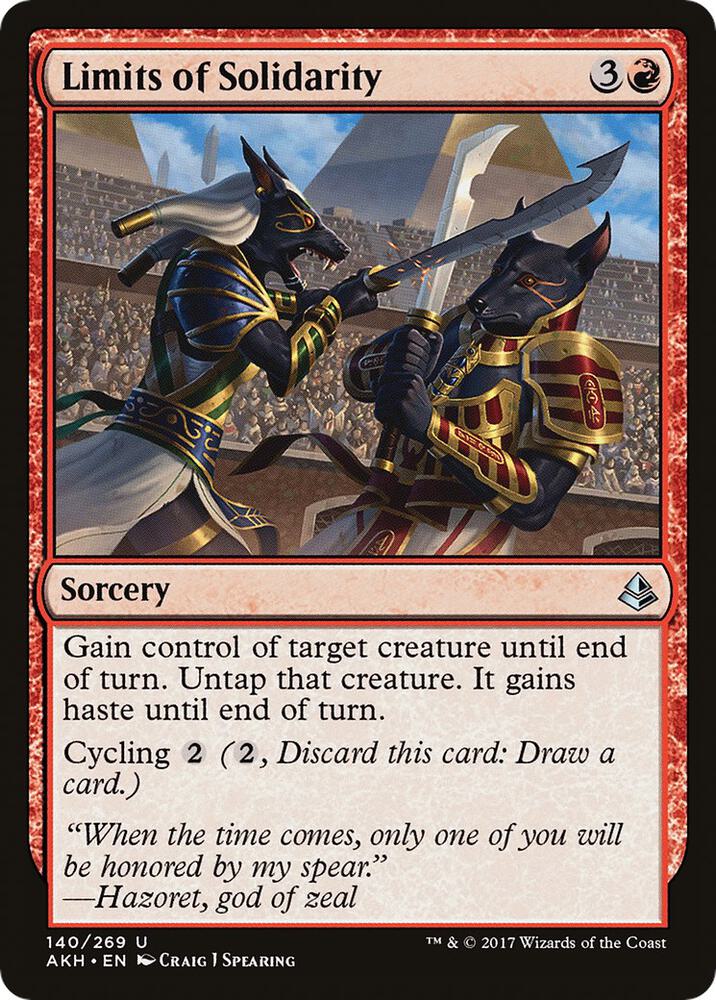 Limits of Solidarity 140 card