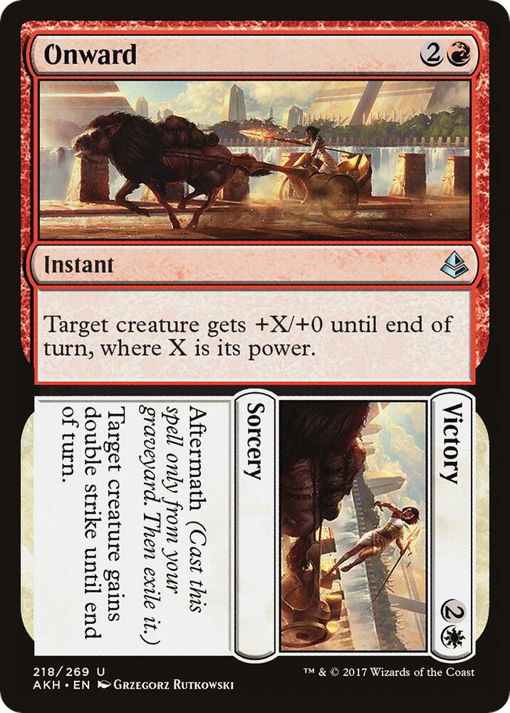Onward // Victory 218 card