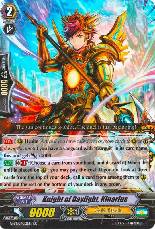 Knight of Daylight, Kinarius