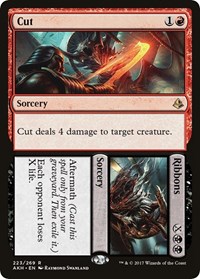 Cut // Ribbons - Amonkhet - Magic: The Gathering card