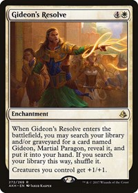 Gideon's Resolve - Amonkhet - Magic: The Gathering card