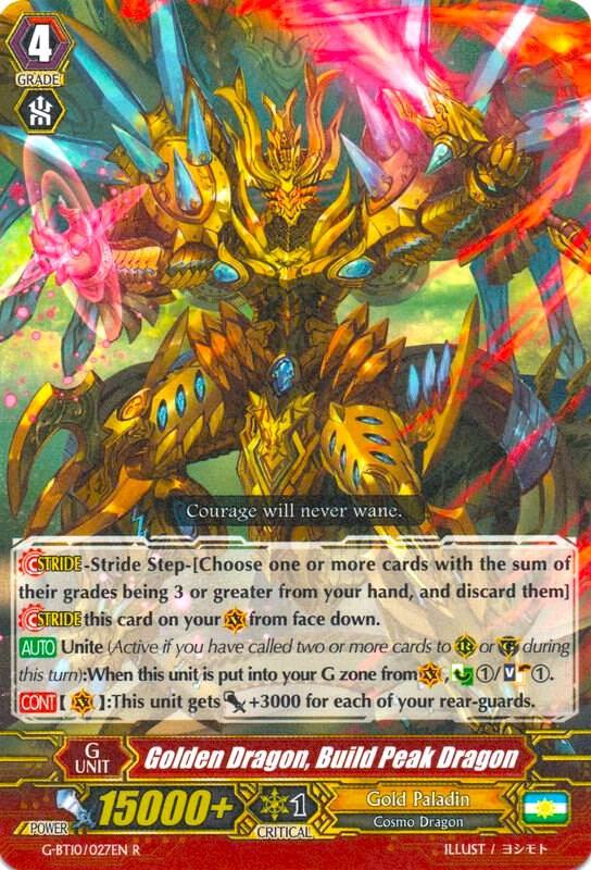 Golden Dragon, Build Peak Dragon