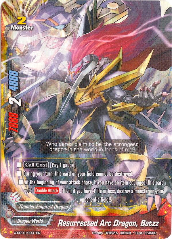 Resurrected Arc Dragon, Batzz (RRR) - X-SD01: Demon Lord Dragon of
