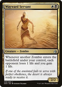 Wayward Servant - Amonkhet - Magic: The Gathering card