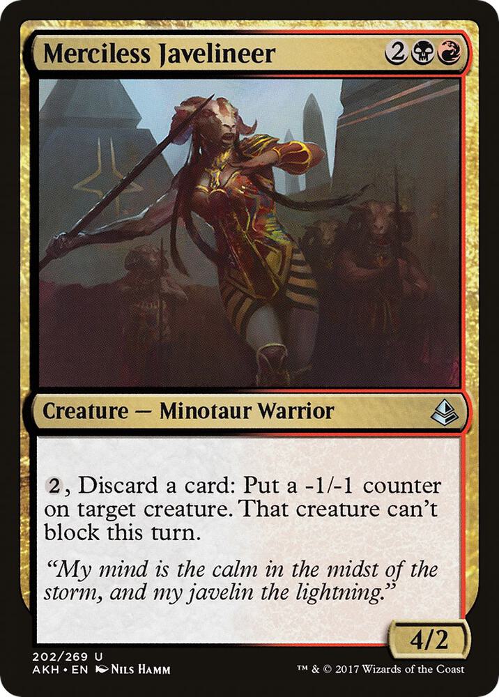 Merciless Javelineer 202 card