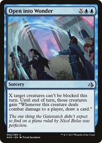 Magic Card Amonkhet MTG Open into Wonder