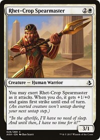 Rhet-Crop Spearmaster - Amonkhet - Magic: The Gathering card