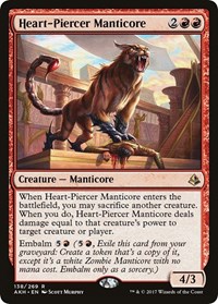 Heart-Piercer Manticore - Amonkhet - Magic: The Gathering card