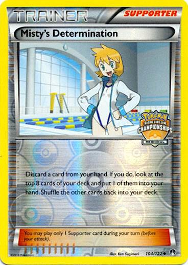 Misty's Determination - 104/122 (Regional Championships) 104/122 from League & Championship Cards