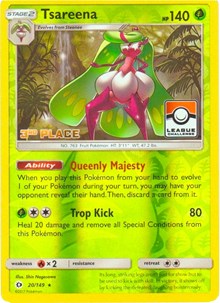 Tsareena - 20/149 (League Challenge) [3rd Place] #020/149 from League & Championship Cards Pokemon card image