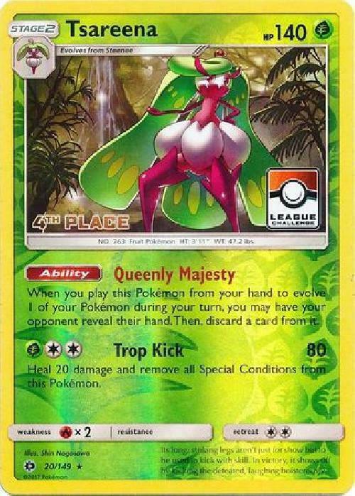 Tsareena - 20/149 (League Challenge) [4th Place] 020/149 from League & Championship Cards