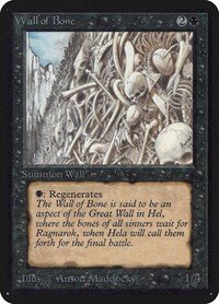 Wall of Bone - Alpha Edition - Magic: The Gathering card