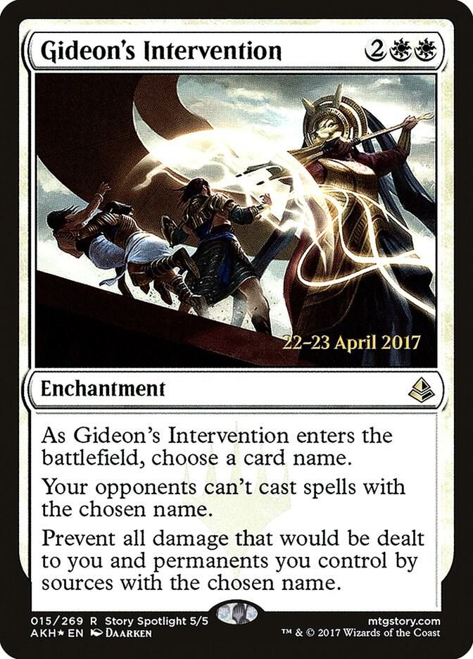 Gideon's Intervention #15s — Amonkhet Promos
