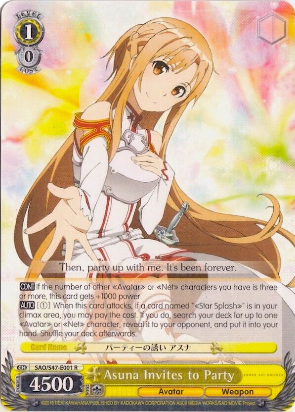 Asuna Invites to Party