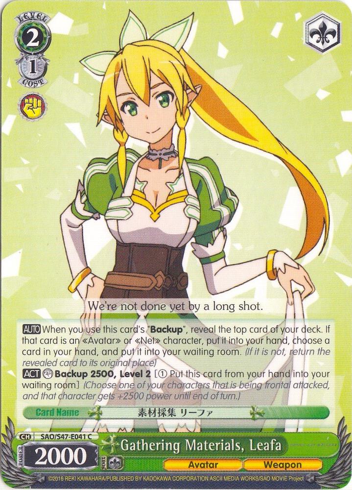 Gathering Materials, Leafa
