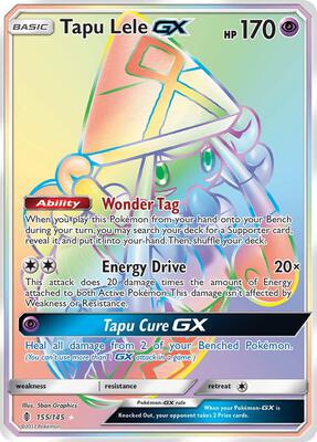 Tapu Lele GX (Secret) - SM - Guardians Rising - Pokemon