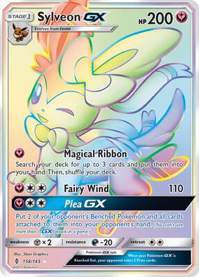 Sylveon GX (Secret) - SM - Guardians Rising - Pokemon