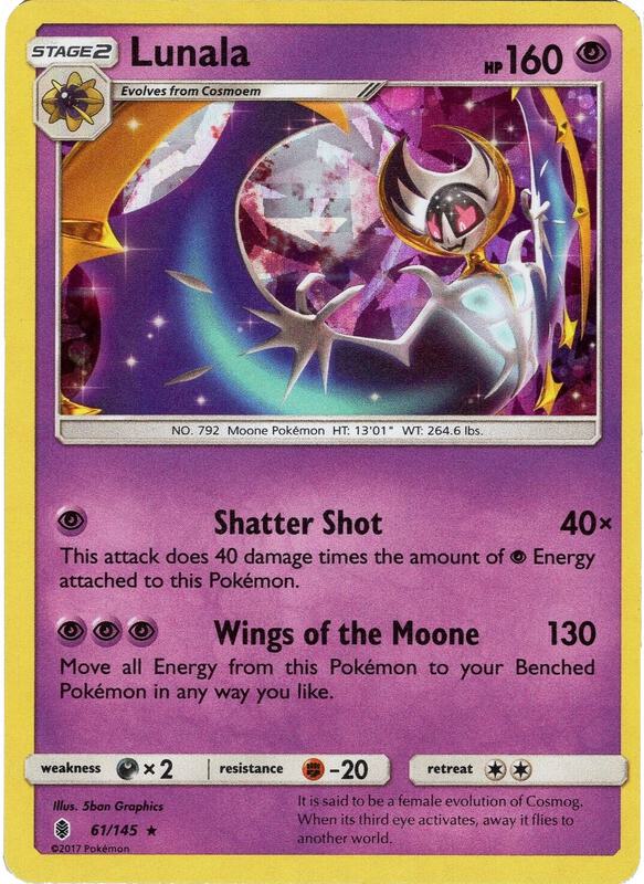 Lunala - 61/145 (Cracked Ice Holo) 061/145 from Deck Exclusives