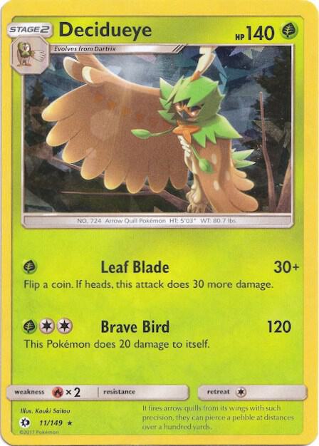 Decidueye - 011/149 (Cracked Ice Holo) 011/149 from Deck Exclusives