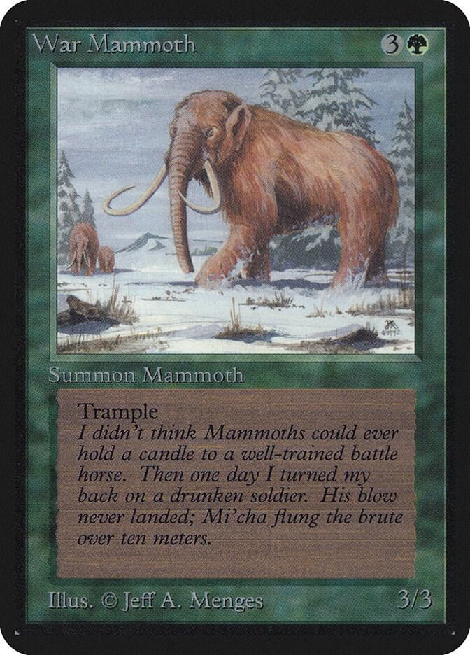 War Mammoth - Alpha Edition - Magic: The Gathering - TCGplayer.com