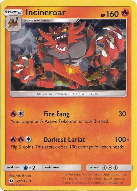 Incineroar - 026/149 (Cracked Ice Holo) 026/149 from Deck Exclusives
