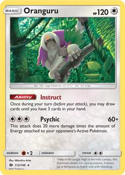 Oranguru - 113/149 (SM Base Set) 113/149 from Deck Exclusives