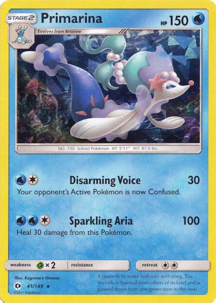Primarina - 041/149 (Cracked Ice Holo) 041/149 from Deck Exclusives