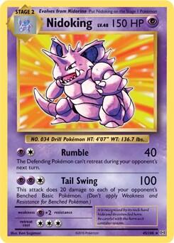 Nidoking - 45/108 (XY Evolutions)
