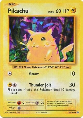 Pikachu - 35/108 (Cracked Ice Holo) 035/108 from Deck Exclusives