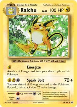 Raichu - 36/108 (XY Evolutions) 036/108 from Deck Exclusives