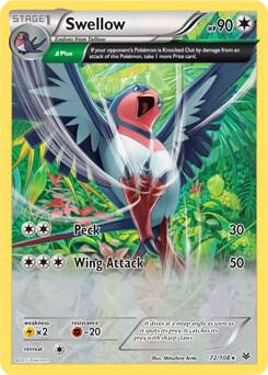 Swellow - 72/108 (XY Roaring Skies) 072/108 from Deck Exclusives