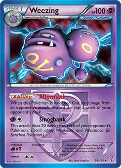 Weezing - 58/135 (BW Plasma Storm) 058/135 from Deck Exclusives