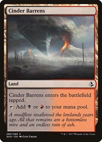 Cinder Barrens - Amonkhet - Magic: The Gathering card